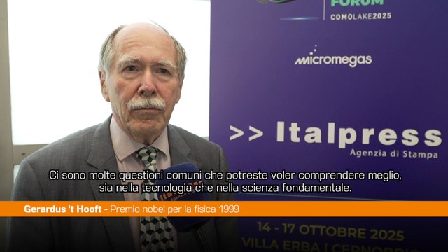 ComoLake, il Nobel Hooft Meccanica quantistica chiave per tecnologia