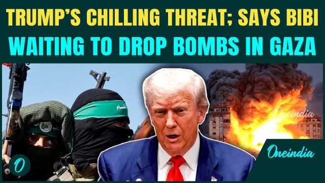Trump THREATENS Hamas With Greenlighting Gaza Bombings; Says Bibi Will Drop Bombs If ‘I Say…’