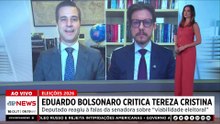 Eduardo Bolsonaro rebate declarações de Tereza Cristina sobre eleições 2026; Vilela e Thulio opinam