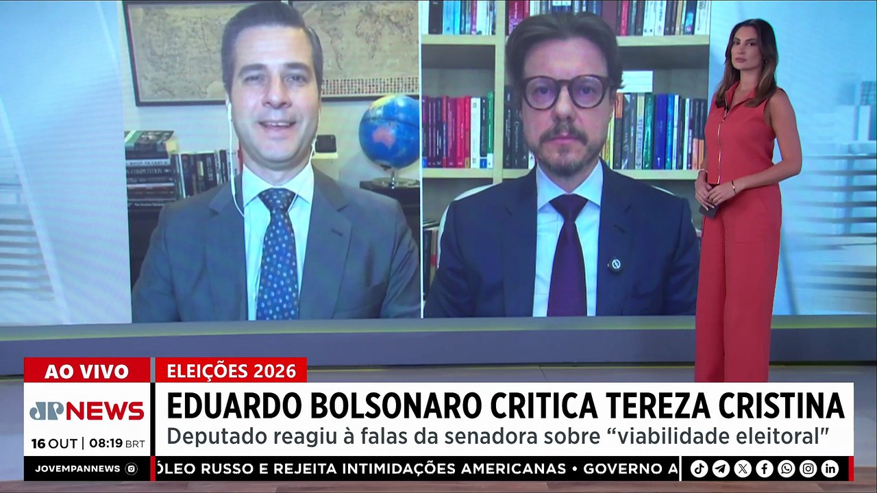 Eduardo Bolsonaro rebate declarações de Tereza Cristina sobre eleições 2026; Vilela e Thulio opinam