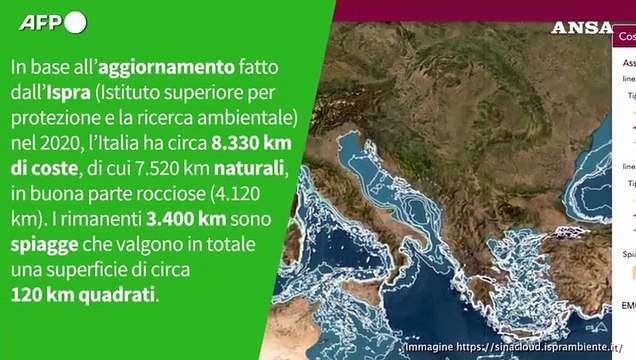 Ansa VERIFIED - E' vero che la mappatura delle coste italiane a oggi e' da valutare?