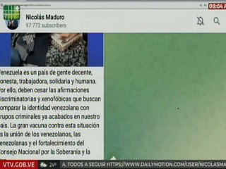 Pdte. Nicolás Maduro: Venezuela es un país de gente decente, honesta, trabajadora y solidaria
