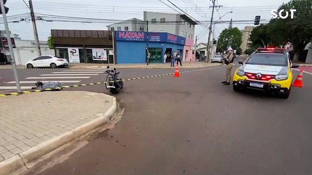 Tragédia: Adolescente de 15 anos morre em violento acidente entre scooter e caminhonete na Av. Carlos Gomes em Cascavel