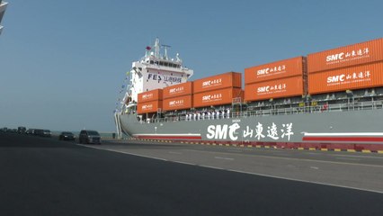 "물류 확대 기대"...제주·칭다오 신규 항로 공식 개통 / YTN