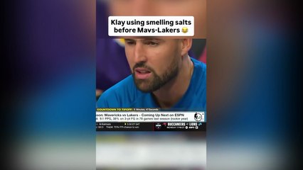 Klay Thompson was caught on camera sniffing substance during game
