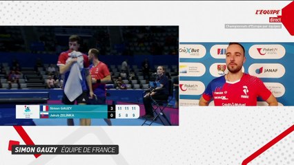 « On a fait le boulot » : Simon Gauzy, après la qualifications des Bleus en quarts de finale de l'Euro par équipes - Tennis de table - Euro par équipes