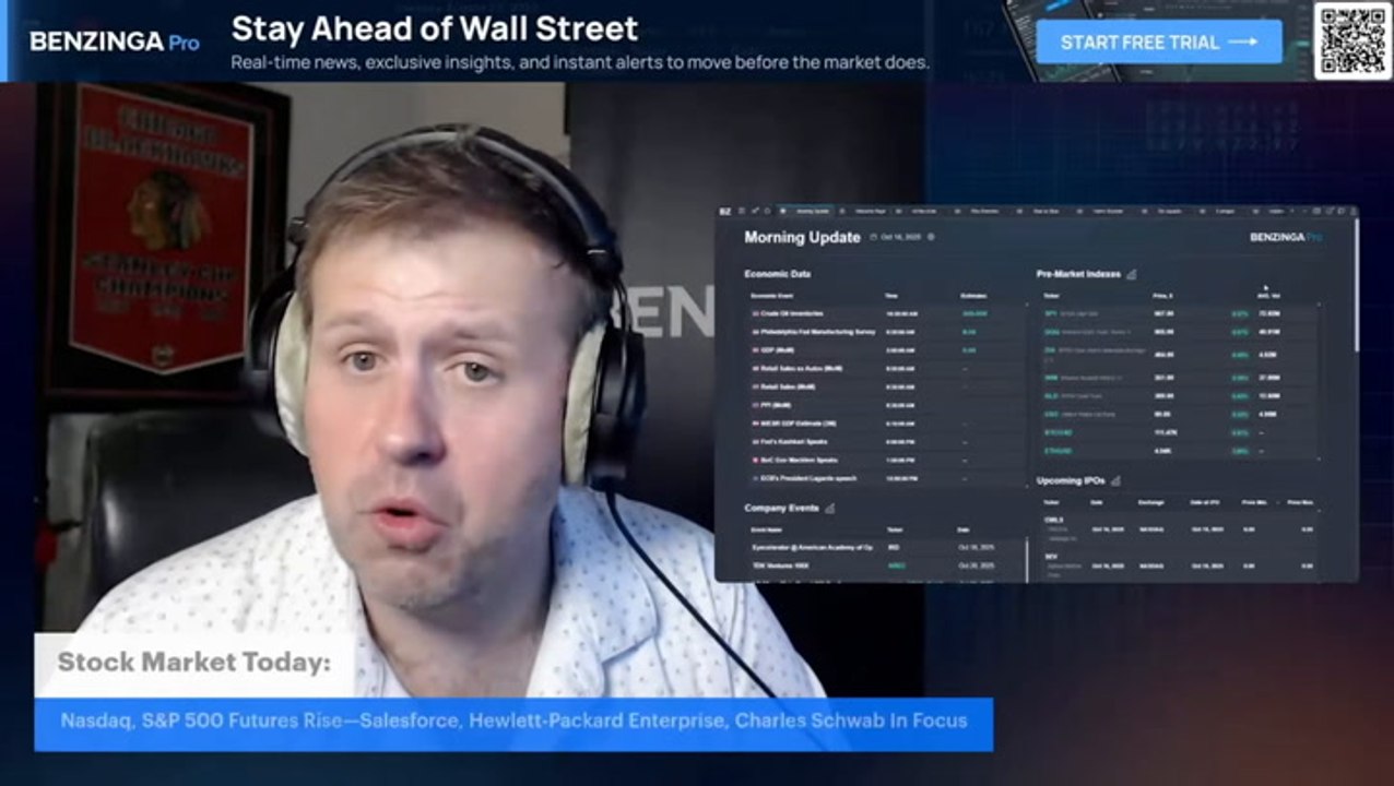 Stock Market News Today: Nasdaq, S&P 500 Futures Rise—Salesforce, Hewlett-Packard Enterprise, Charles Schwab In Focus