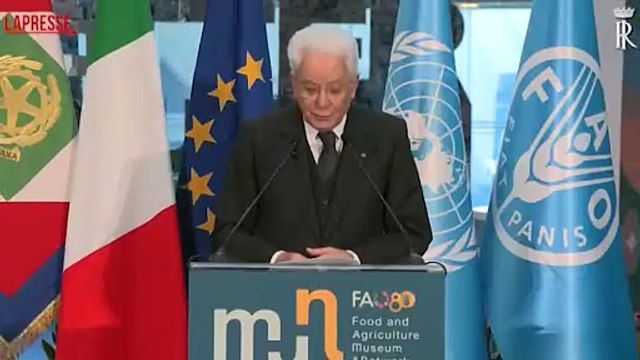 Mattarella alla Fao: Mondo senza pi? fame obiettivo ancora inattuato
