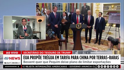 EUA propõe trégua em tarifa para China por terras-raras