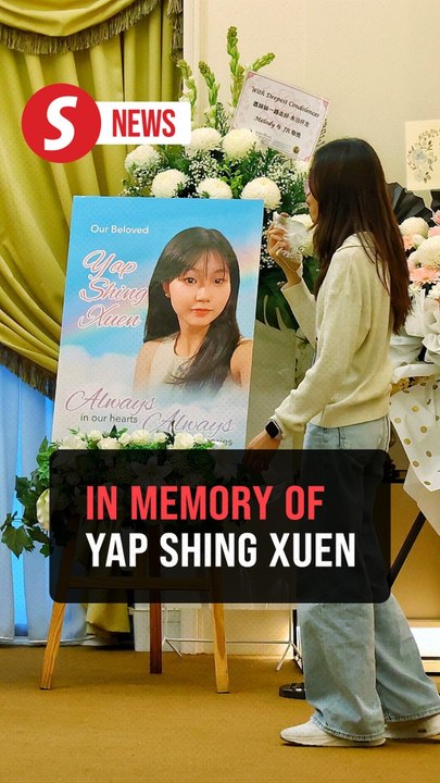 Family, friends bid farewell to Yap Shing Xuen after tragic loss