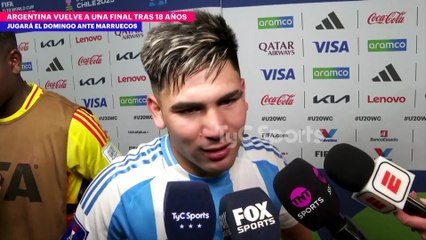 La PALABRA de los JUGADORES de la SELECCIÓN SUB-20 tras eliminar a COLOMBIA y pasar a la FINAL⚽