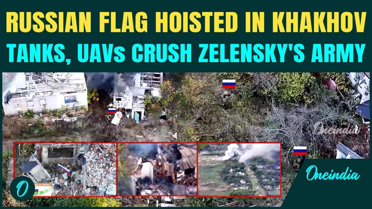 Russian Troops Raise Flag in Borovskaya Liberated from Ukraine | Dramatic Clash Caught on Camera