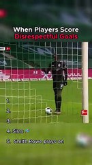 Disrespectful soccer goal scoring