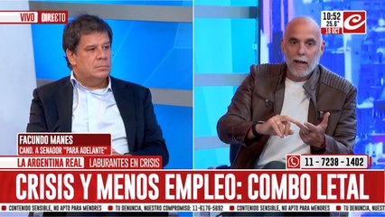 Facundo manes en Crónica; "El presidente ha perdido toda credibilidad"