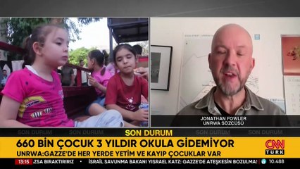 BM Filistin'e Yardım Ajansı Sözcüsü CNN TÜRK’te: Gazze’de bir nesil nasıl ayağa kalkar?