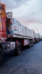 Cientos de camiones con ayuda humanitaria esperan entrar a Gaza