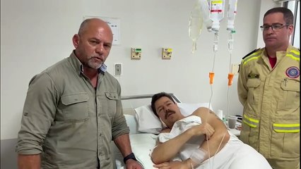 Herói: Sargento Migliorini recebe visita do Secretário de Segurança e agradecimento do Governador