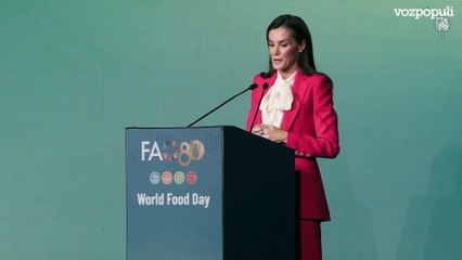 Reina Letizia: "La dignidad del ser humano no es negociable"