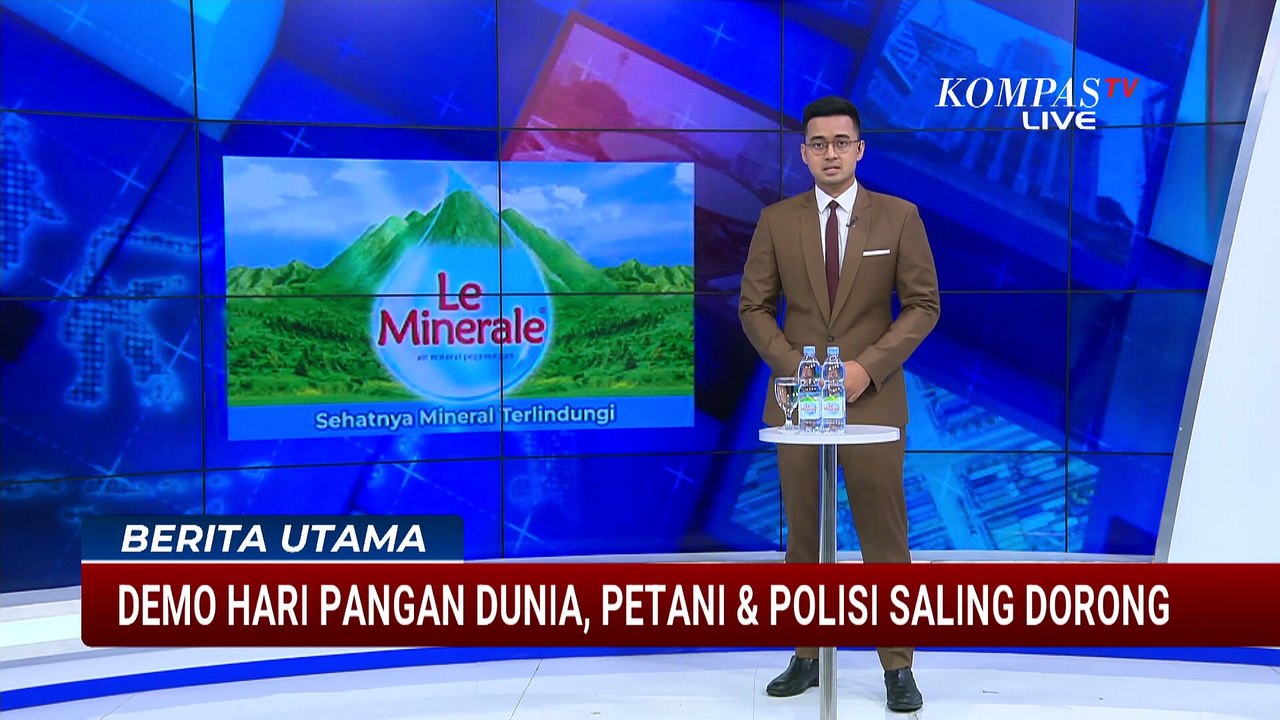 Petani dan Polisi Terlibat Aksi Dorong saat Demo Hari Pangan Dunia di Patung Kuda | BERUT