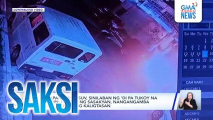 Nakaparadang SUV, sinilaban ng 'di pa tukoy na salarin | Saksi