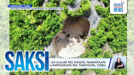 4 na sinkhole sa ilalim ng dagat, namataan malapit sa dalampasigan ng Tabogon, Cebu | Saksi