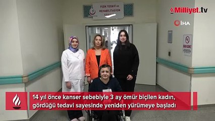 ''3 ay ömrün kaldı'' denilen kadın 14 yıl sonra ayağa kalktı