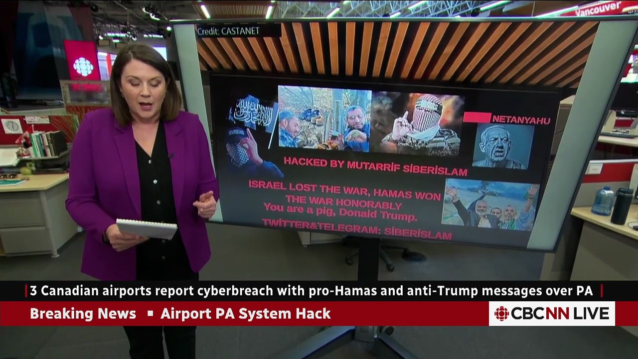 3 Canadian airports hacked with pro-Hamas, anti-Trump messages _ Hanomansing Tonight