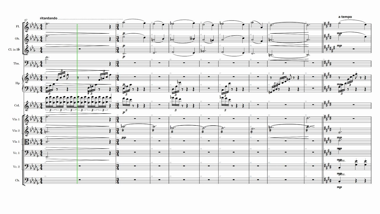 Orchestral Music dedicated to Jinjing Yang on 2019.8.31 (Horizontal complete score)