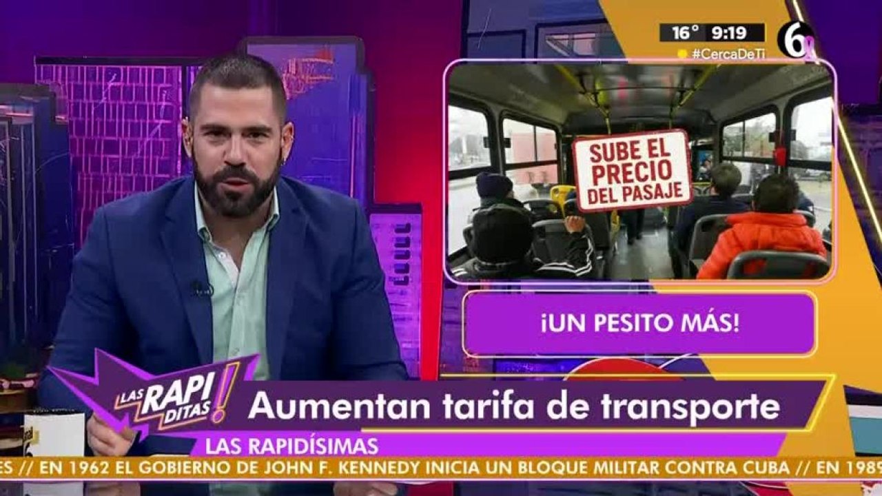 Aumentan tarifa del transporte