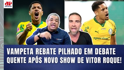 PEGOU FOGO! "VOCÊ TÁ ACHANDO O QUÊ??? O VÍTOR ROQUE..." Vampeta REBATE Pilhado após 5x1 do Palmeiras