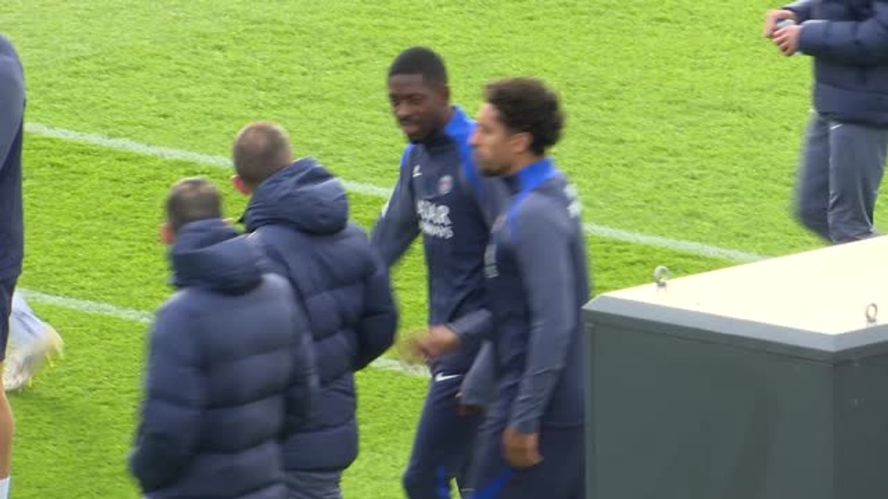PSG - Dembélé, Marquinhos, Doué et Kvara de retour à l’entraînement