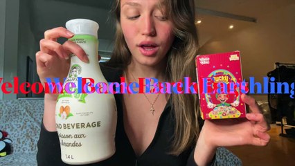 ASMR Lucky Charms Edible Cereal Mukbang