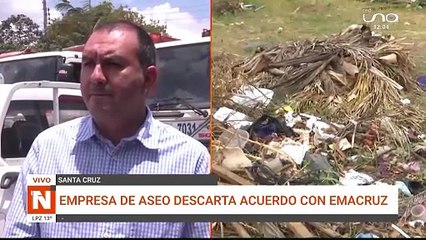 EMPRESA DE ASEO DESCARTA ACUERDO CON EMACRUZ