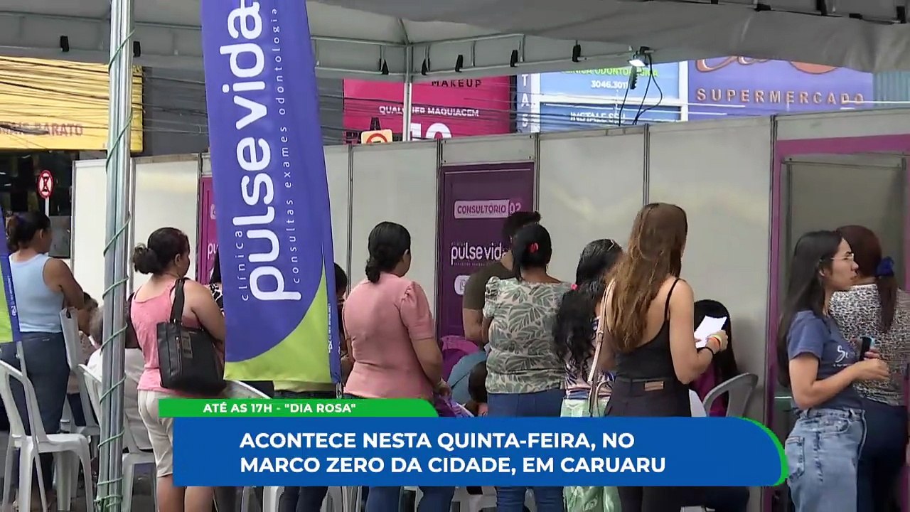 Outubro Rosa: Ação conjunta da CDL Caruaru, Clinica Pulse Vida e Prefeitura de Caruaru oferece exames e serviços gratuitos no Marco Zero