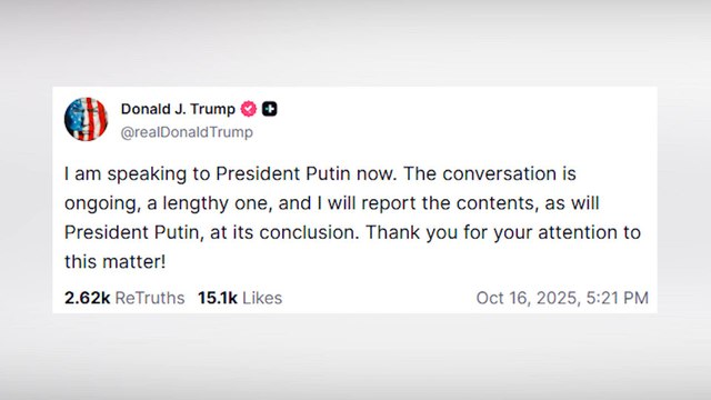 Trump mantiene una larga conversación con Putin en la víspera de la visita de Zelenski