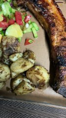 🥩Smoked chilli sausage and Texan pork👍