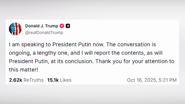 Trump mantiene una larga conversación con Putin en la víspera de la visita de Zelenski