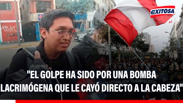 Familiares de herido en protesta: El golpe ha sido por una bomba lacrimógena que le cayó directo a la cabeza