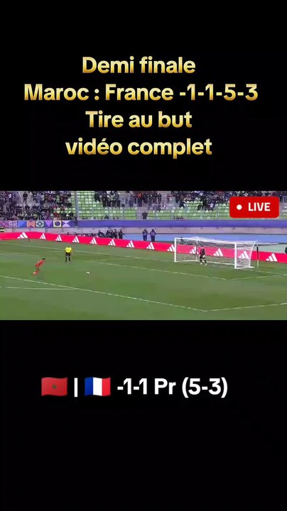 Maroc France demi finale de la. coupe du monde U20 Chili
