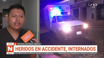 13 heridos en accidente en la Bioceánica, informe médico