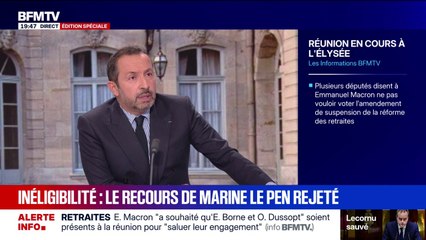 Inéligibilité de Marine Le Pen: "Elle fera valoir tous ses droits", dit Sébastien Chenu, député RN