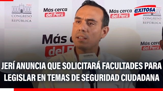 José Jerí anuncia que solicitará facultades para legislar en temas de seguridad ciudadana: Seguiremos trabajando
