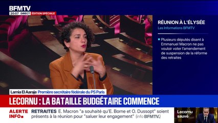 Budget 2026: "Nous aurons un certain nombre d'exigences"; annonce Lamia El Aaraje, première secrétaire fédérale du PS Paris