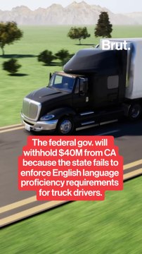 Transportation Secretary withholds $40 million from California because it is failing to enforce English language proficiency requirements for truck drivers.