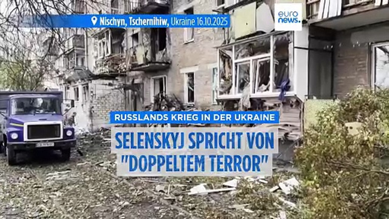 Selenskyj sagt, Russen betreiben in der Ukraine "Strategie des doppelten Terrors"