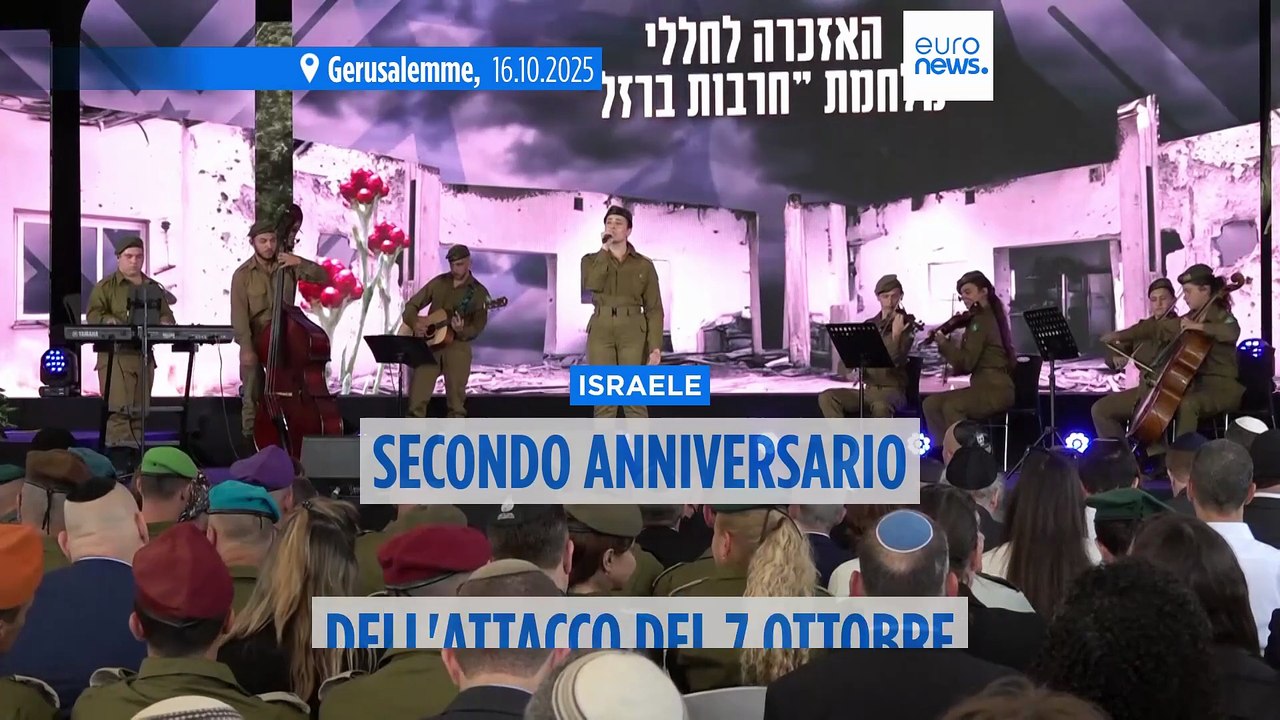 Israele organizza cerimonia commemorativa per l'anniversario dell'attacco di Hamas del 7 ottobre