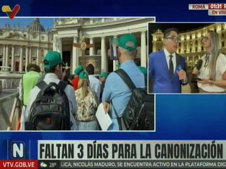 Devotos se concentran en el Vaticano en el marco de la canonización de los dos santos venezolanos