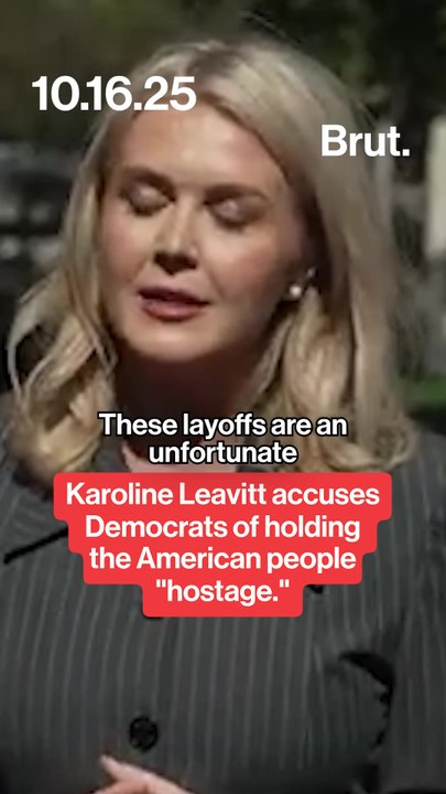 Karoline Leavitt accuses Democrats of holding the American people hostage