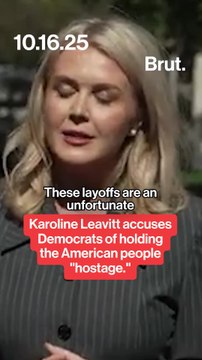 Karoline Leavitt accuses Democrats of holding the American people hostage