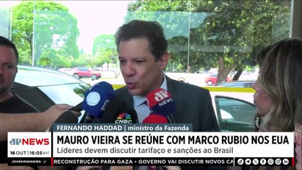 Tarifaço de Trump: Mauro Vieira se reúne com Marco Rubio nos EUA